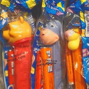 Pez dispenser set Pooh characters